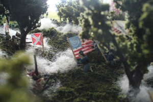 In the Copse of Trees during Pickett's Charge.